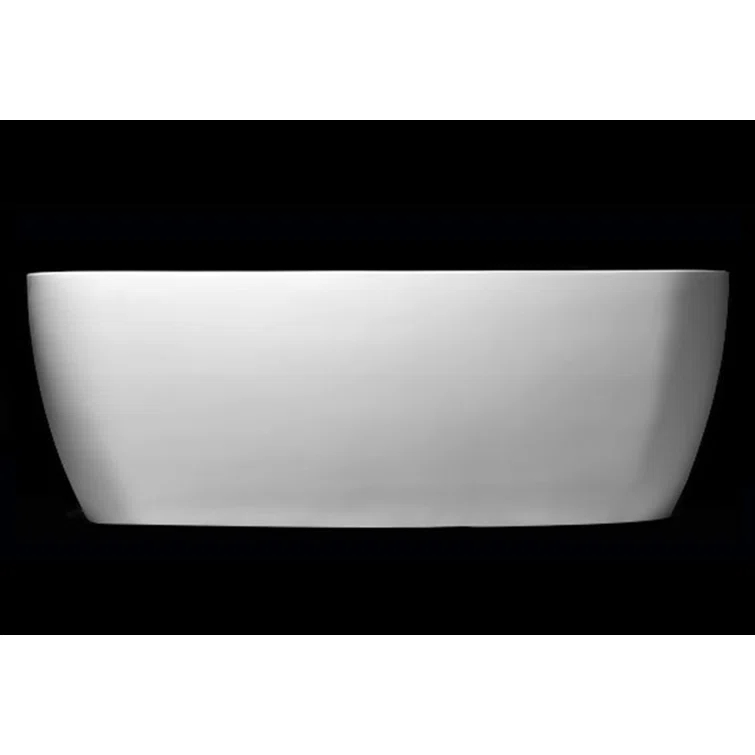 Clarke Products CAT7132FS-01 Lunar 71'' x 31.5'' Freestanding Soaking Solid Surface Bathtub