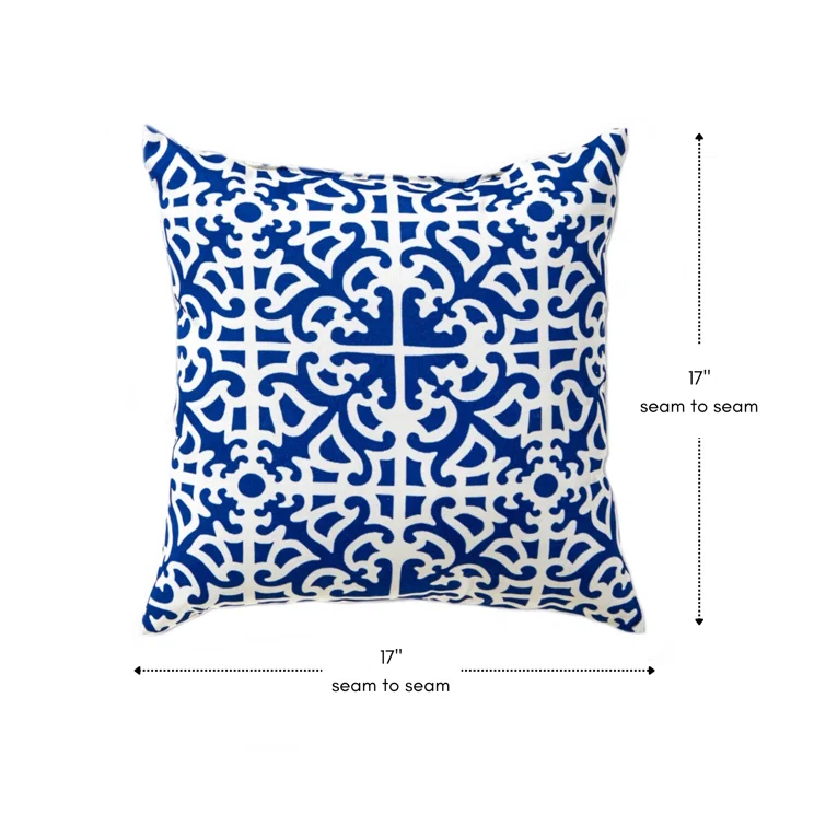 Indoor/Outdoor Reversible Throw Pillow