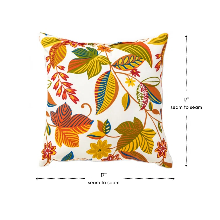Indoor/Outdoor Reversible Throw Pillow