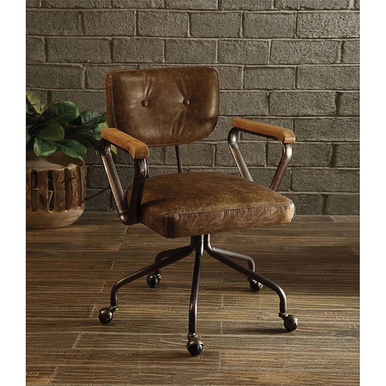 Hallie Genuine Leather Office Chair