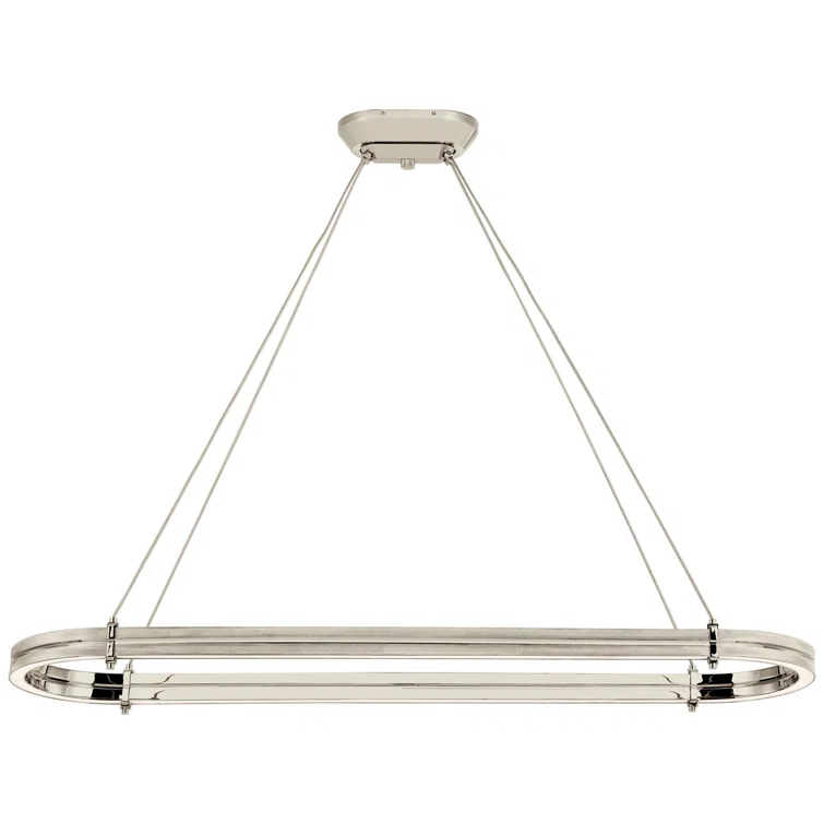 Paxton Polished Nickel 54" LED Linear Chandelier