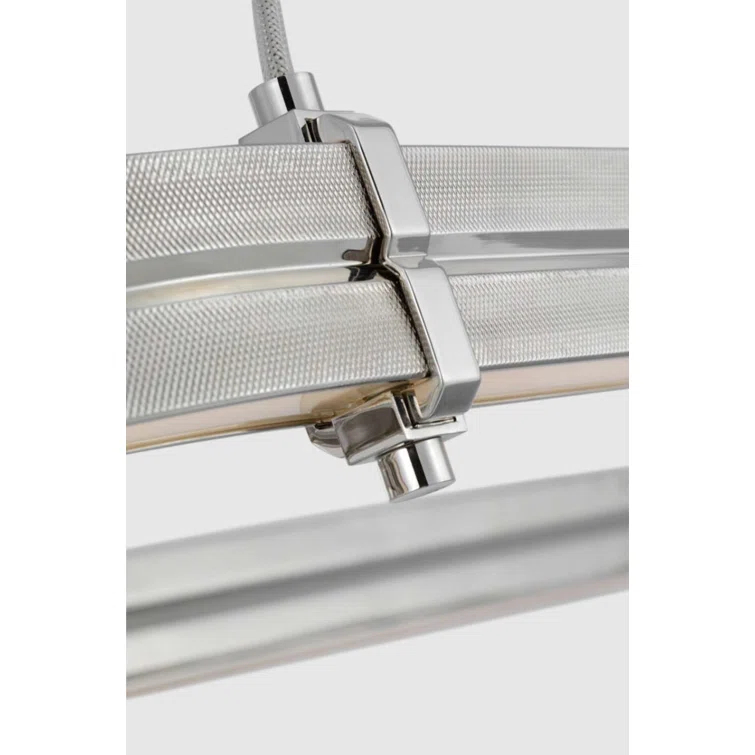 Paxton Polished Nickel 54" LED Linear Chandelier