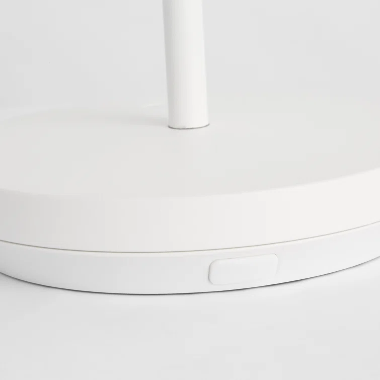 Matte White Cordless Touch LED Outdoor Table Lamp