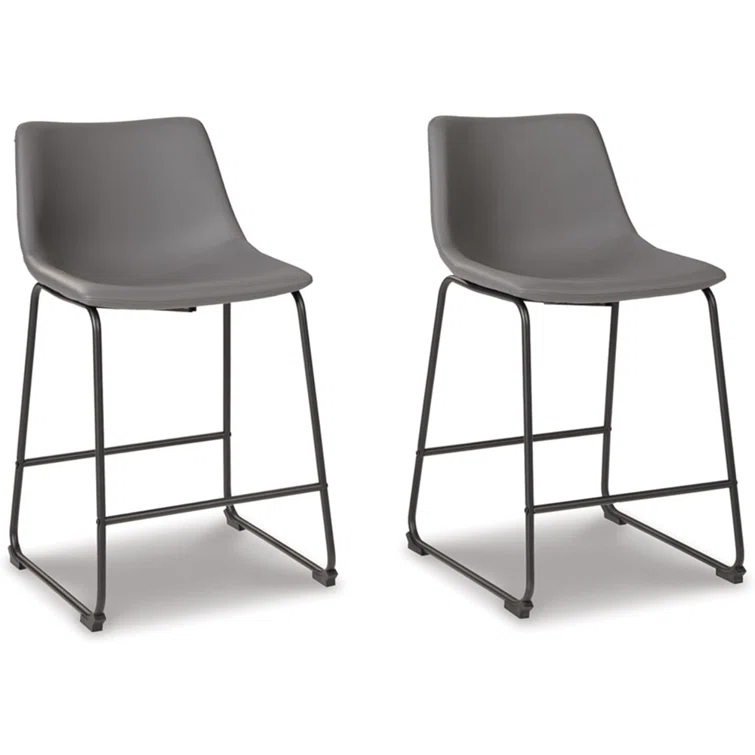 Ashtin Upholstered Counter Stool with Metal Frame