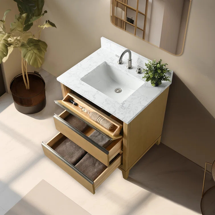 30 Single Bathroom Vanity with Top