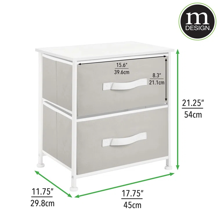 2 Drawer Storage Chest
