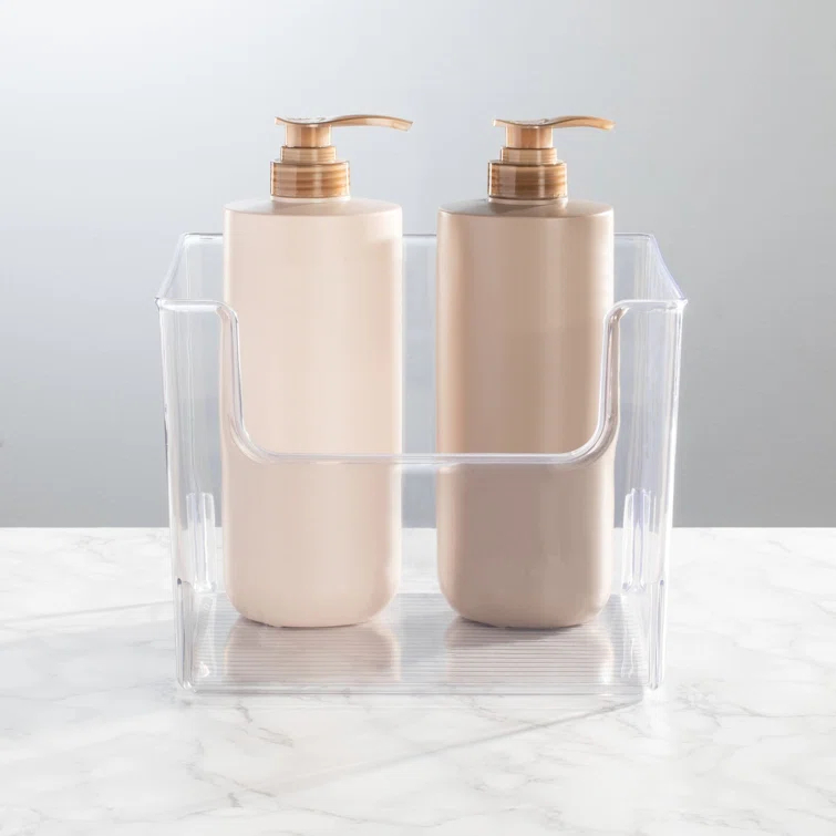 mDesign mDesign Plastic Bathroom Storage Organizer Bin with Open Front