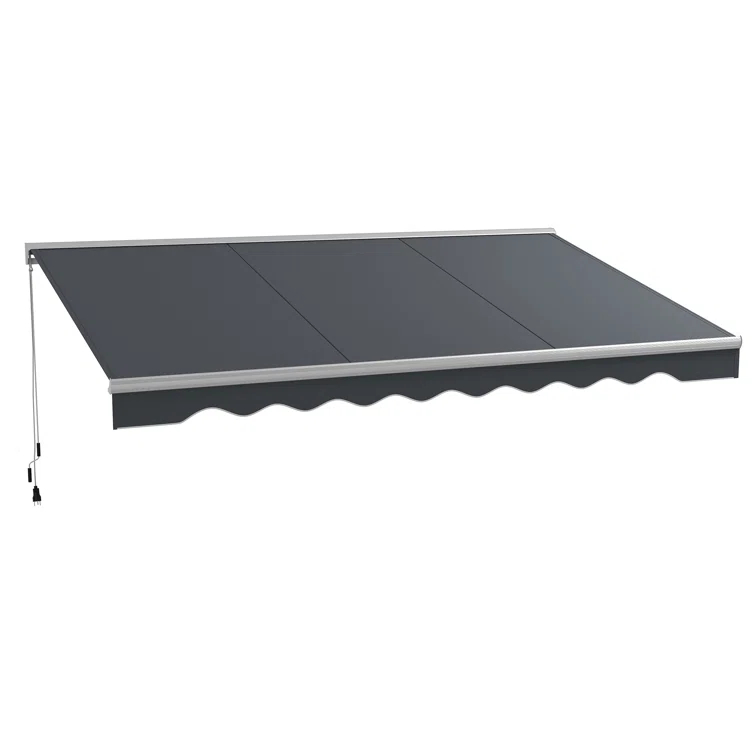 Outsunny Outsunny Polyester Cover Retractable Patio Awning
