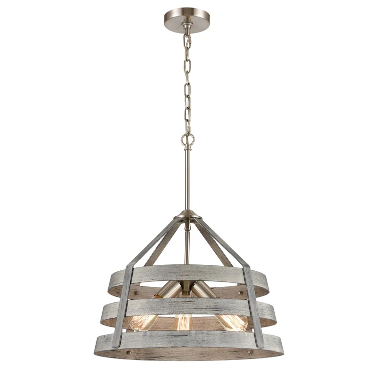 Romie 3 - Light Dimmable Drum Chandelier