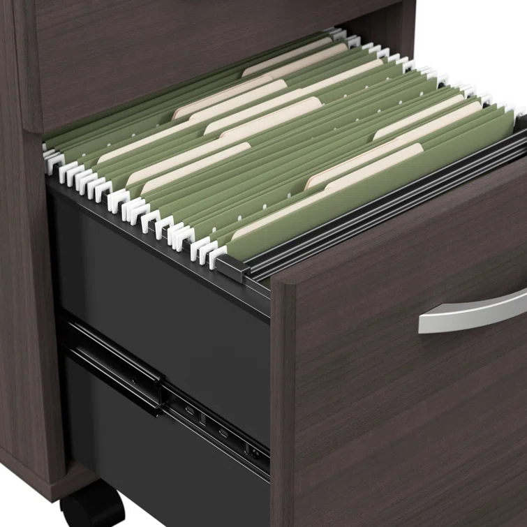 Arrive 72W x 72D Reception L Desk with 3 Drawer Mobile Pedestal