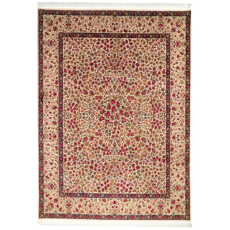 Royal Kerman 100% Wool Pile Floral Rug