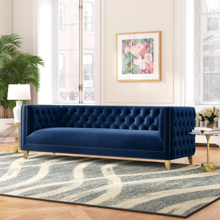 Sickels 90'' Velvet Sofa