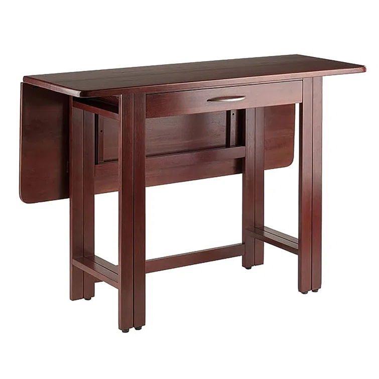 41.73'' Solid Wood Rectangular Folding Table
