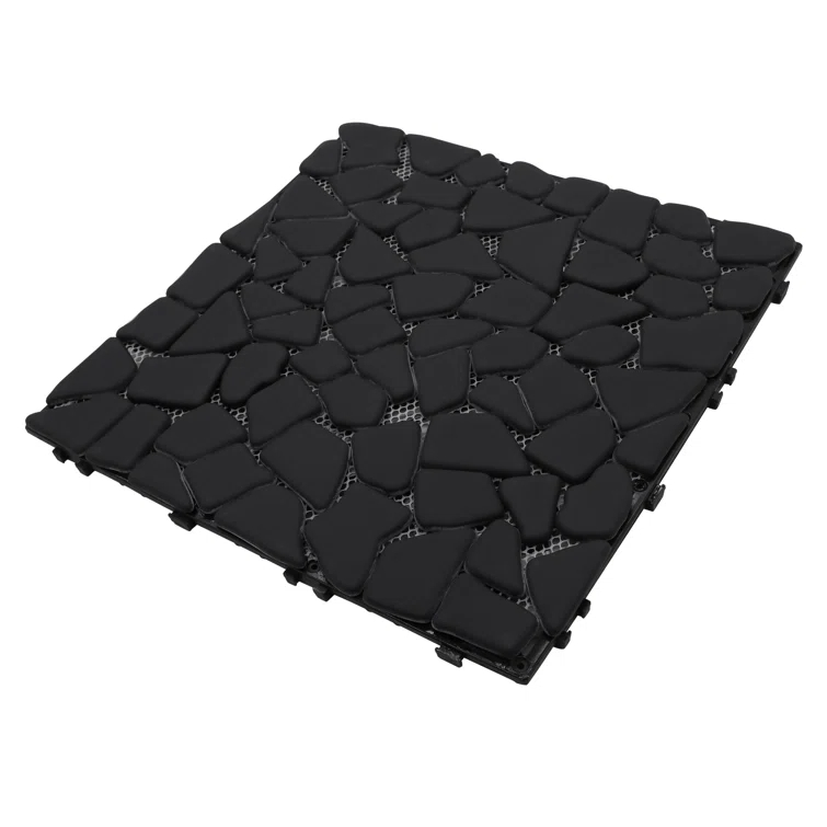 12'' L x 12'' W Stone Interlocking Deck Tile