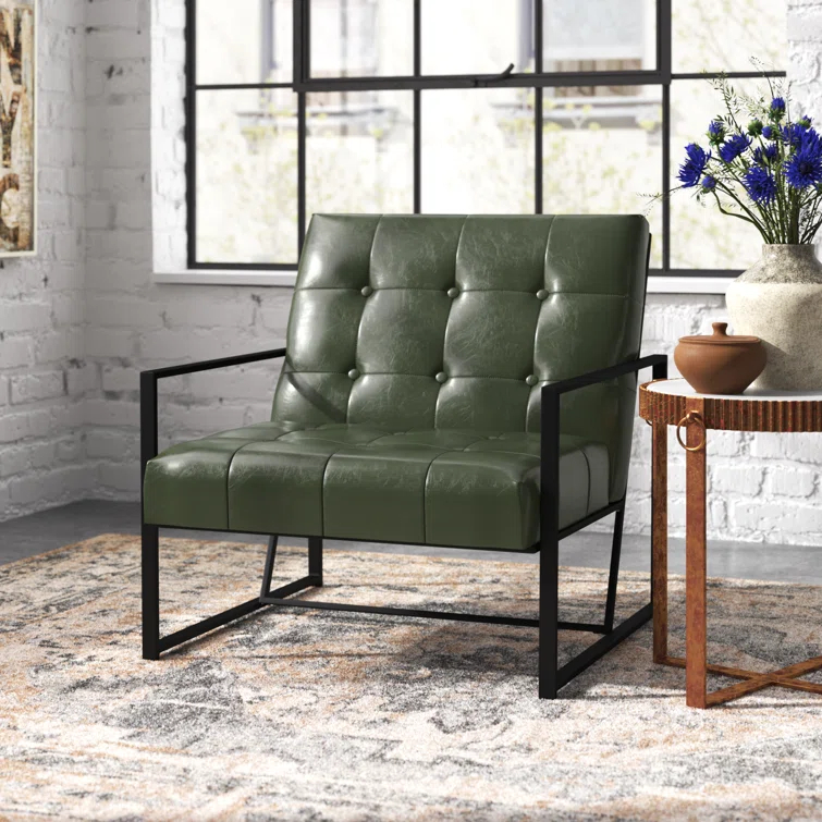 Billings Faux Leather Armchair