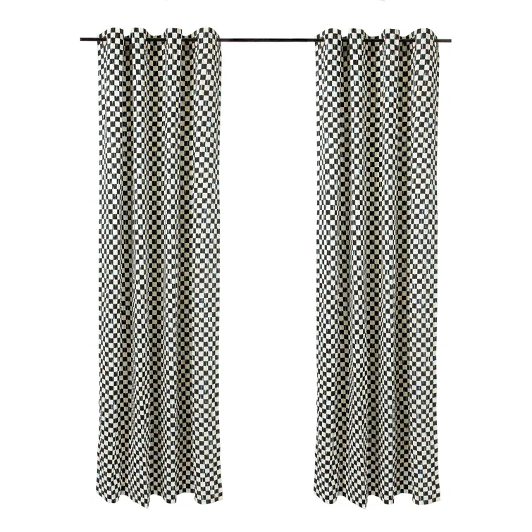 Courtly Check® Grommet Top Curtain Panel