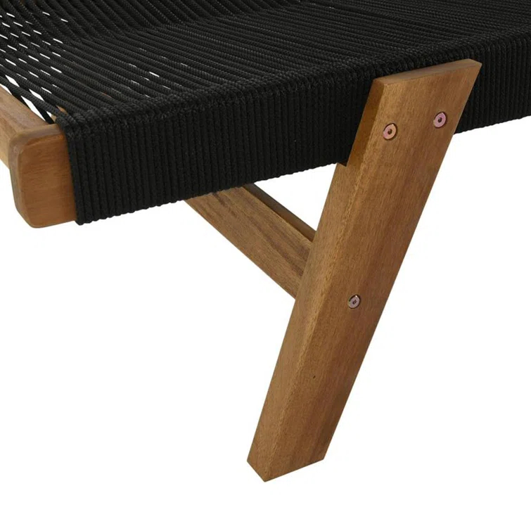 Laguna 28'' Outdoor Acacia Chaise Lounge