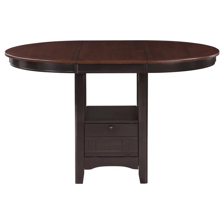 Damian 5-Piece Counter Height Dining Room Set Light Chestnut And Espresso