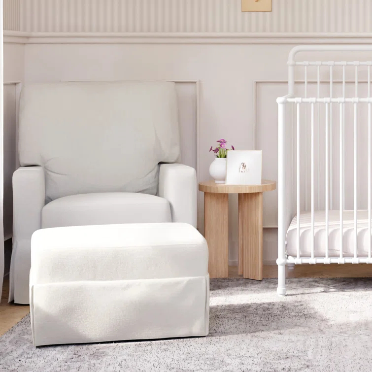 Crawford Upholstered Swivel Glider