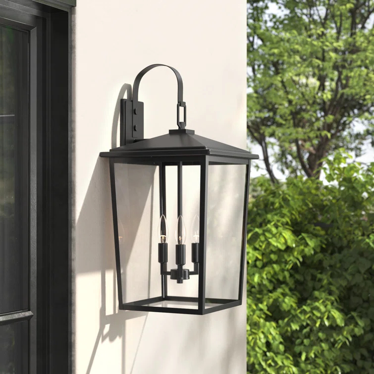 Messerly 3 Light 24" Tall Outdoor Wall Sconce