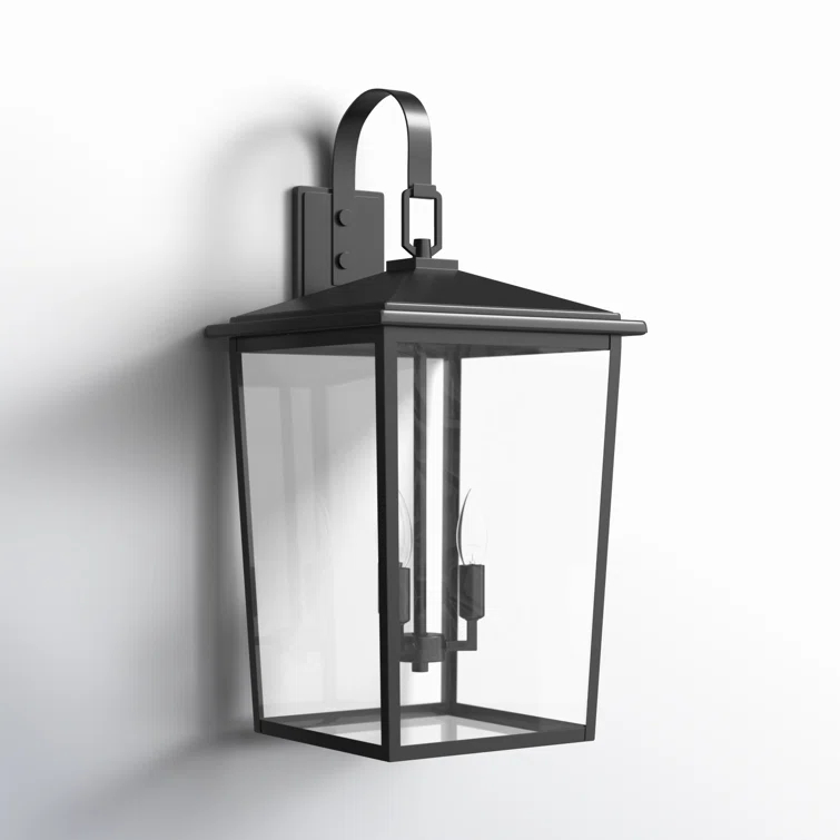 Messerly 3 Light 24" Tall Outdoor Wall Sconce
