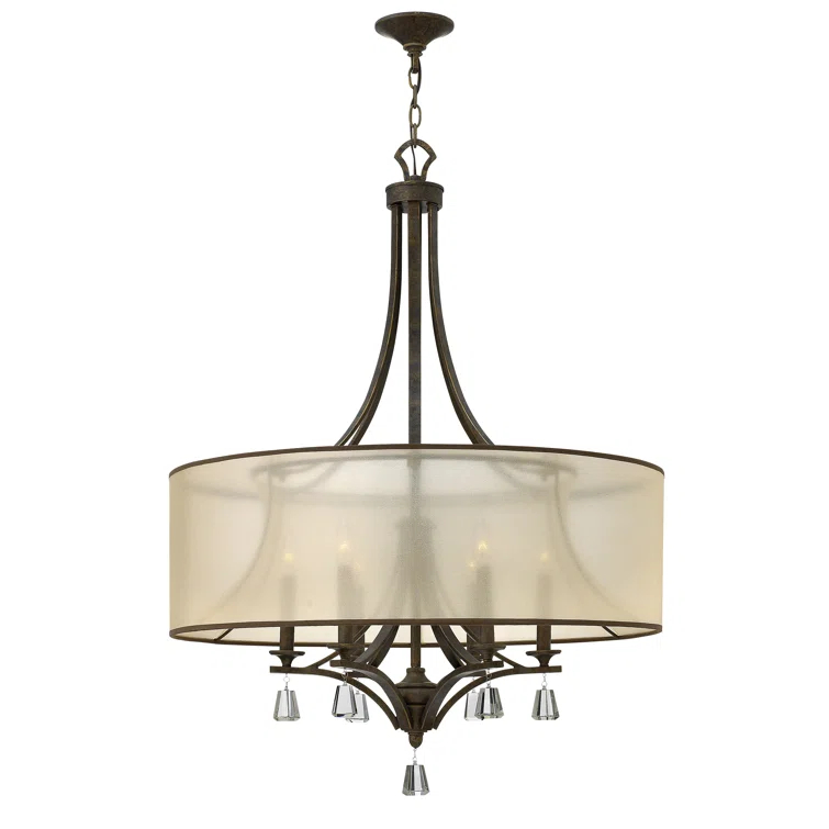 Mime 6 - Light Dimmable Drum Chandelier