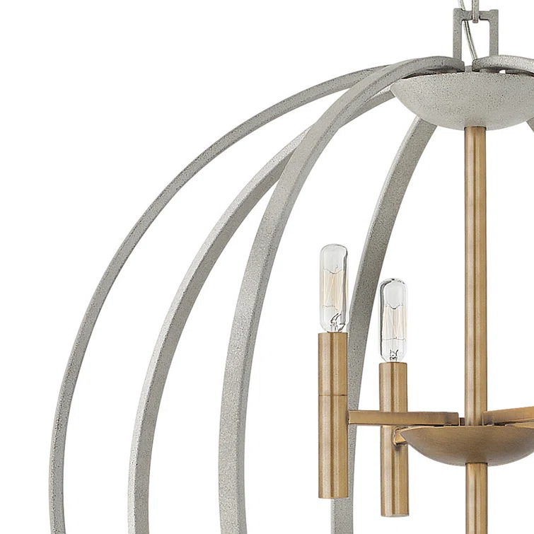 Euclid 8 - Light Candle Style Globe Chandelier