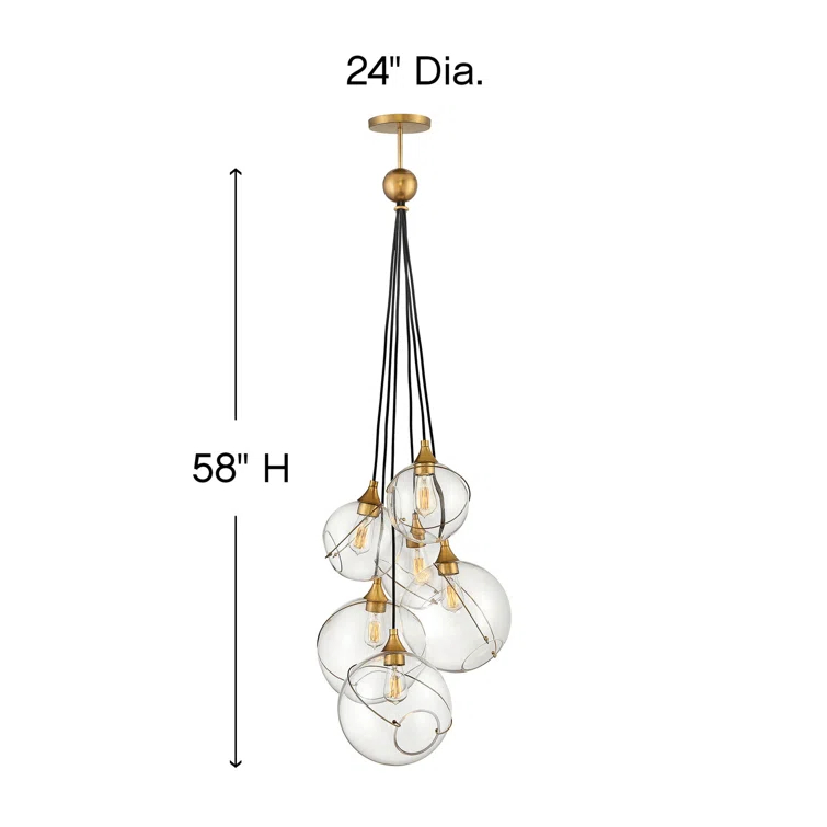 Skye 6 - Light Cluster Globe Pendant