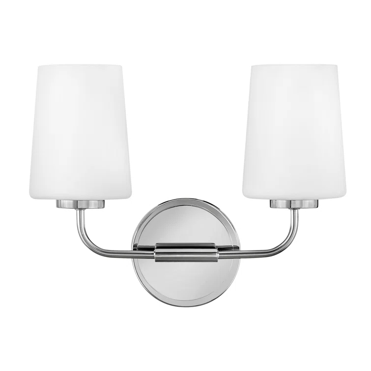 Fitz 2 Light Frosted Dimmable Vanity Light