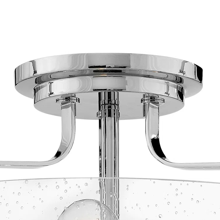 Harper 3-Light Semi-Flush Mount Retro Ceiling Light