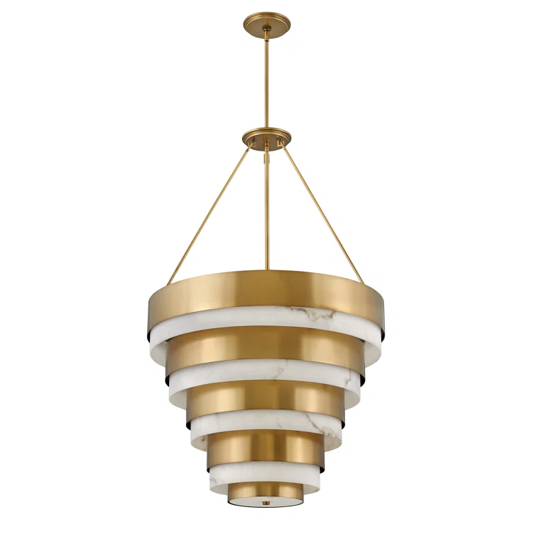 Echelon Eight-Light Tiered Chandelier by Lisa McDennon