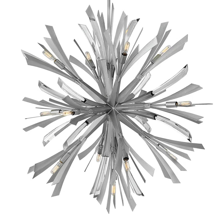 Vida 13 - Light Fabric Dimmable Sputnik Sphere Chandelier