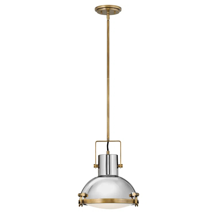 Hinkley Nautique Single Light Coastal Pendant w/ Etched Opal Glass