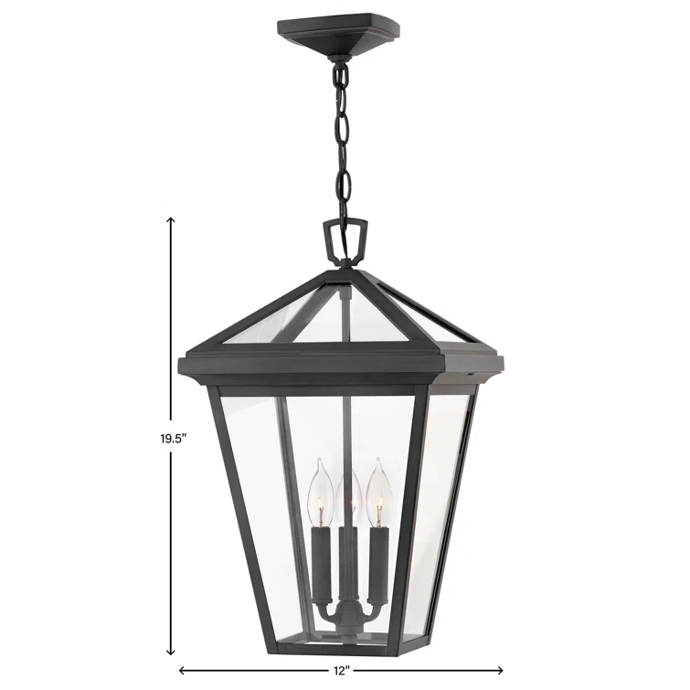 Aalford Place Bronze 3 - Bulb 19.5" H Outdoor Pendant