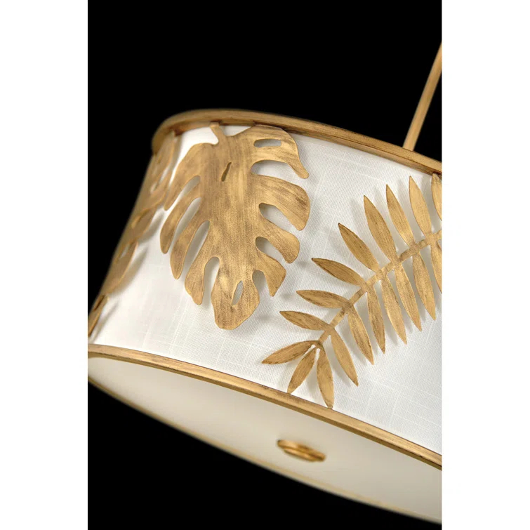 Botanica 3 - Light Burnished Gold Shaded Pendant