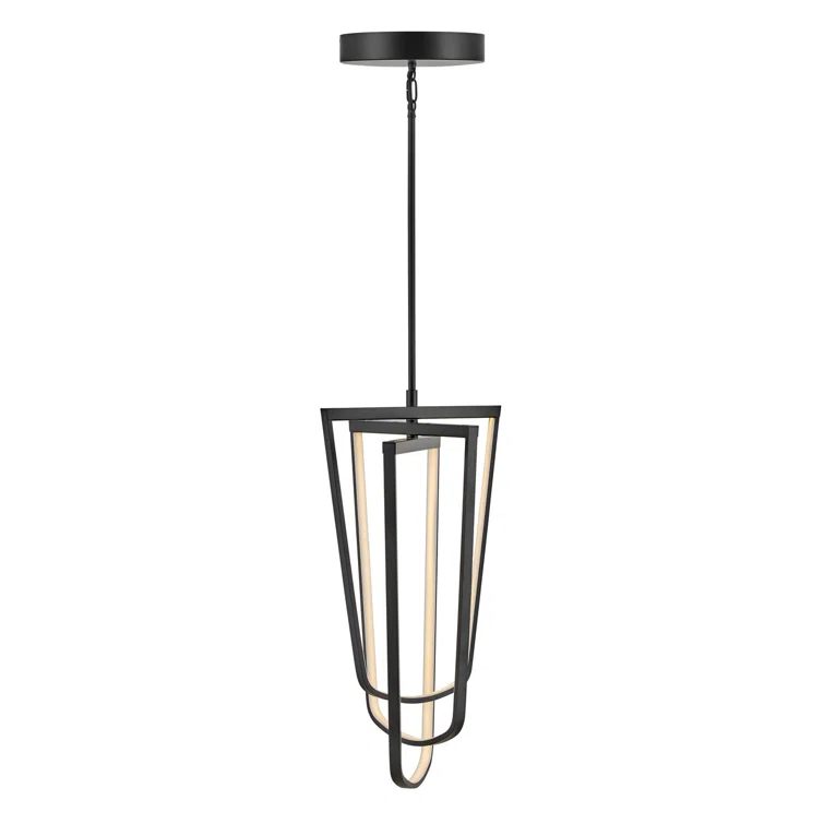 Onyx 1 - Light Black LED Unique/Statement Pendant