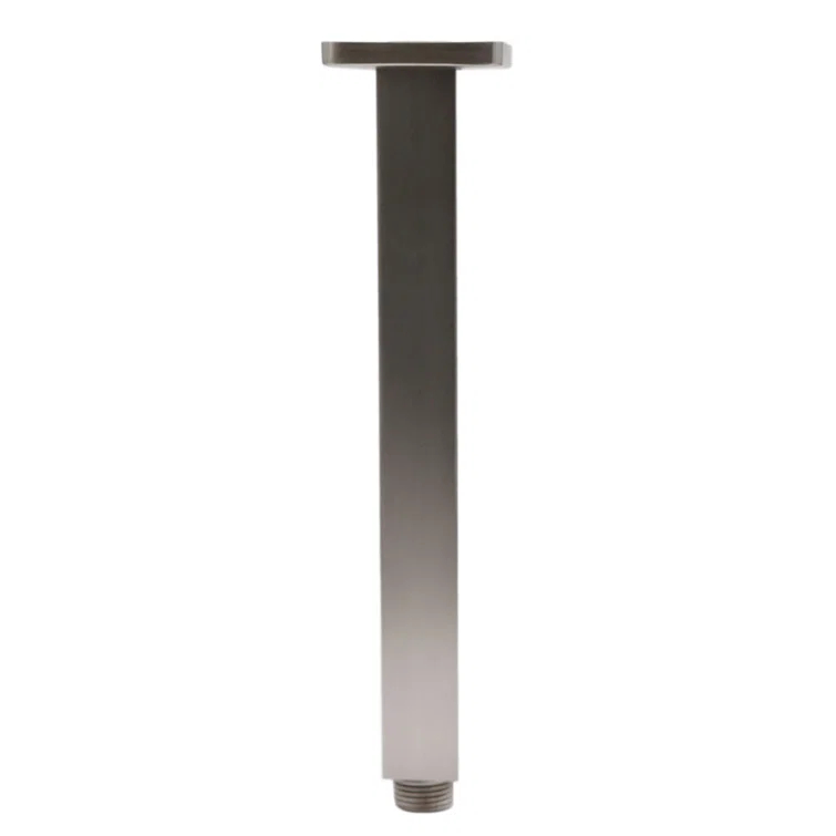 1/2" IPS Square Ceiling Mount Shower Arm & Flange