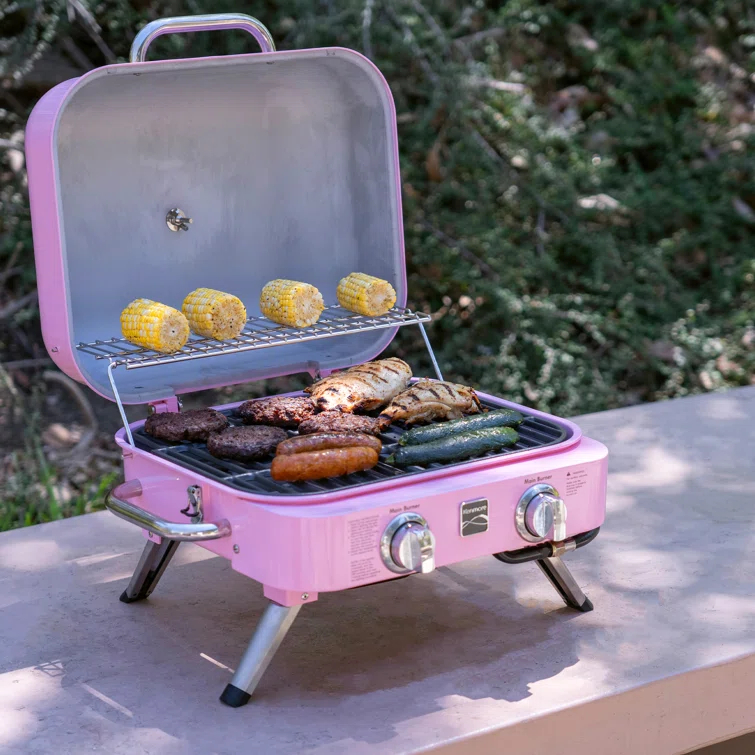 Kenmore 2-Burner Portable Tabletop Retro Gas Grill