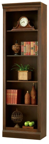 Saratoga Cherry Contemporary Adjustable Wood Bookcase