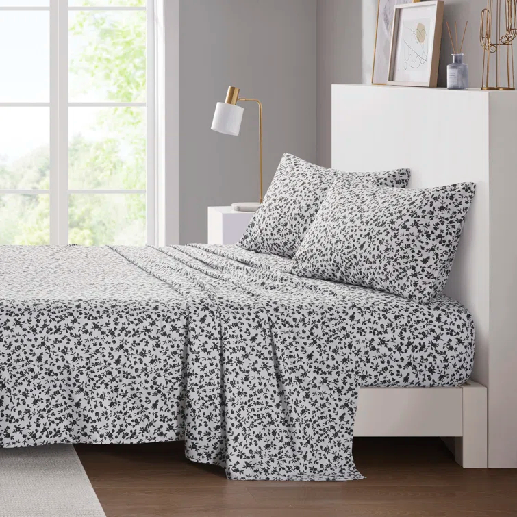 Madison Park Essentials 100% Cotton 200TC Printed Sheet Set