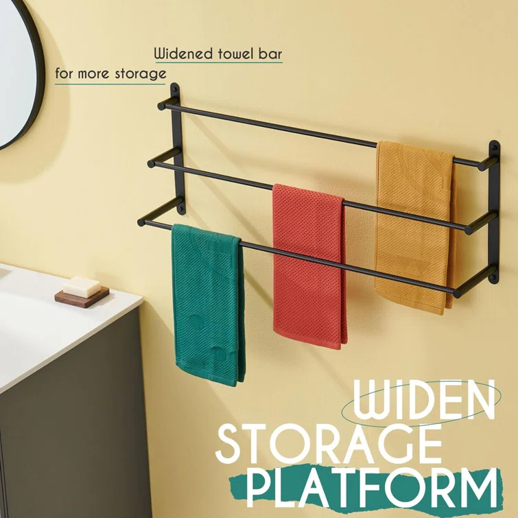 32'' 3 Wall Towel Bar