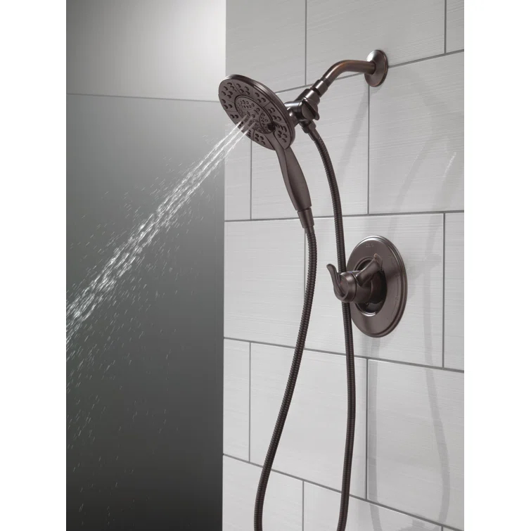 In2ition 4-Setting Dual Shower Head with Handheld Spray, Hand Shower 1.75 GPM