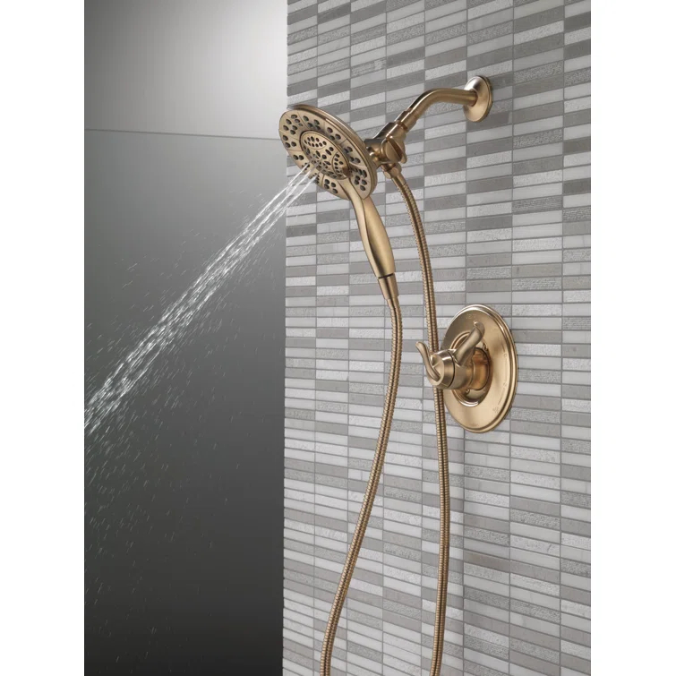 In2ition 4-Setting Dual Shower Head with Handheld Spray, Hand Shower 1.75 GPM