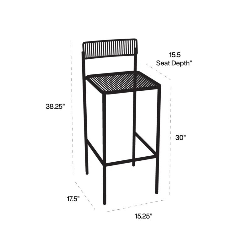 Rachel Patio Bar Stool