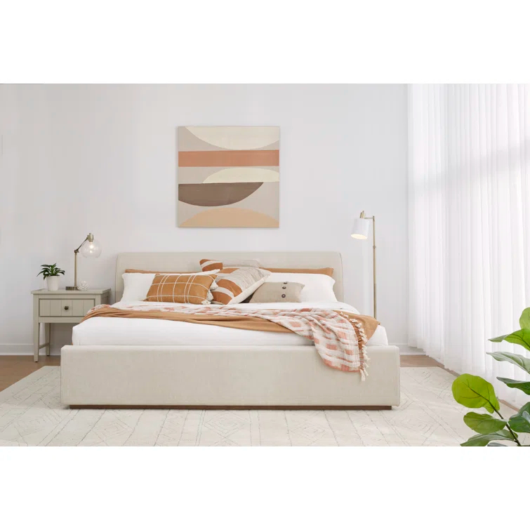 Virgil Louis Upholstered Panel Bed