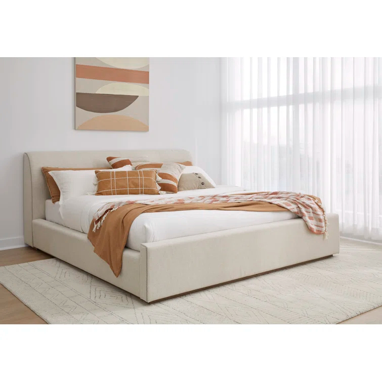 Virgil Louis Upholstered Panel Bed
