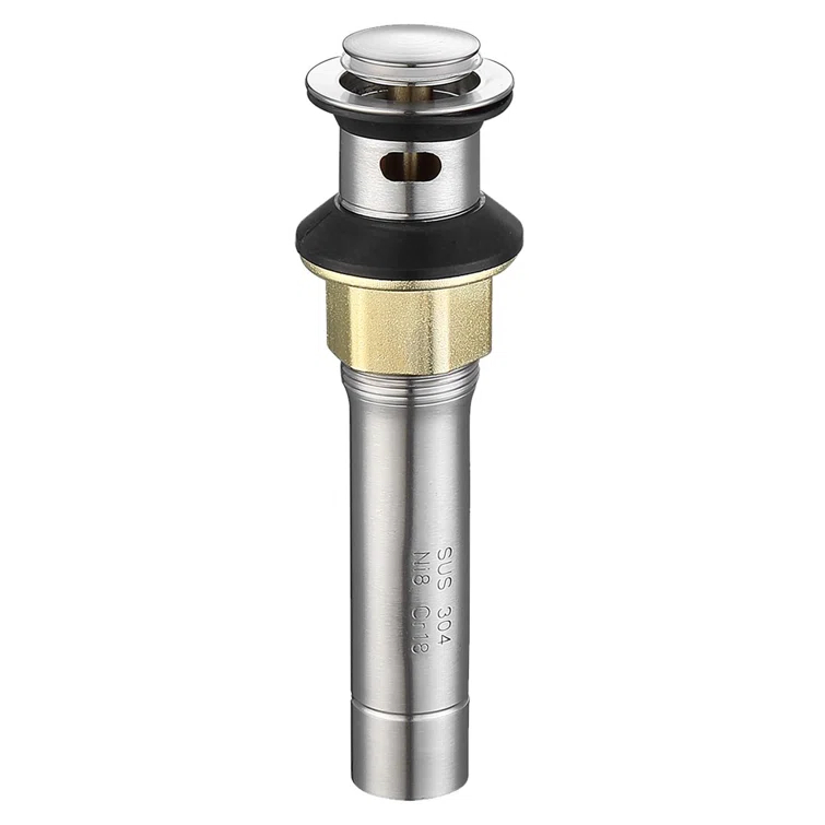 Pop-Up Bathroom Sink Drain with Overflow