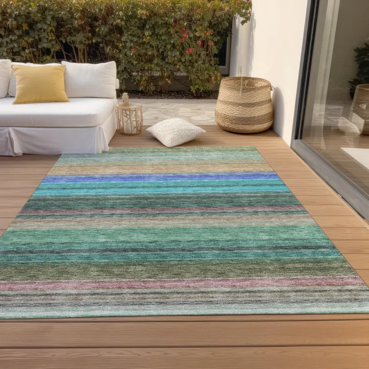Chayden Striped Indoor / Outdoor Rug