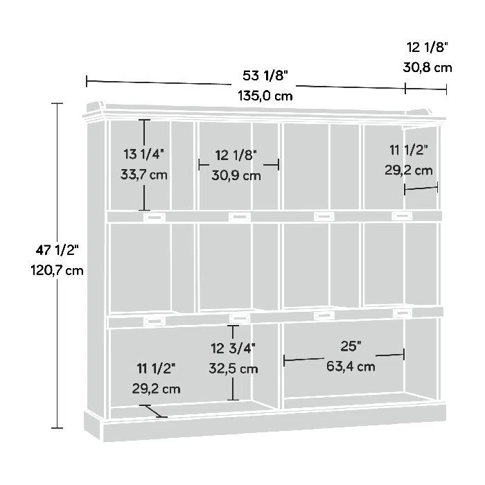 Manufactured Wood Wall Mounted Shelving Unit
