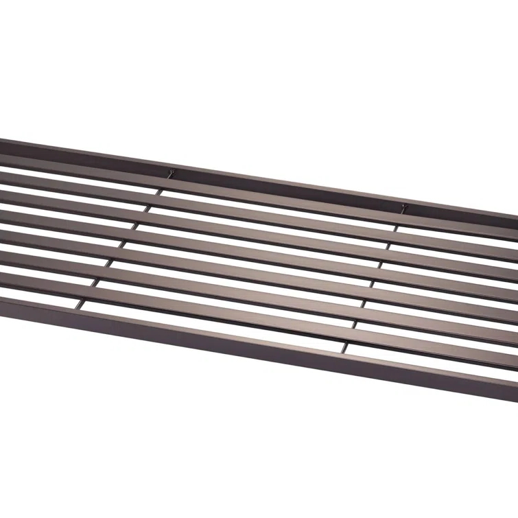 Trinity TRINITY Dark Bronze 5-Tier Steel Slat Shelving Unit (36 in. W x 72 in. H x 14 in. D)